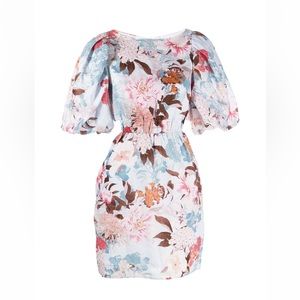 Cara Cara floral print puff sleeve dress-NEVER WORN